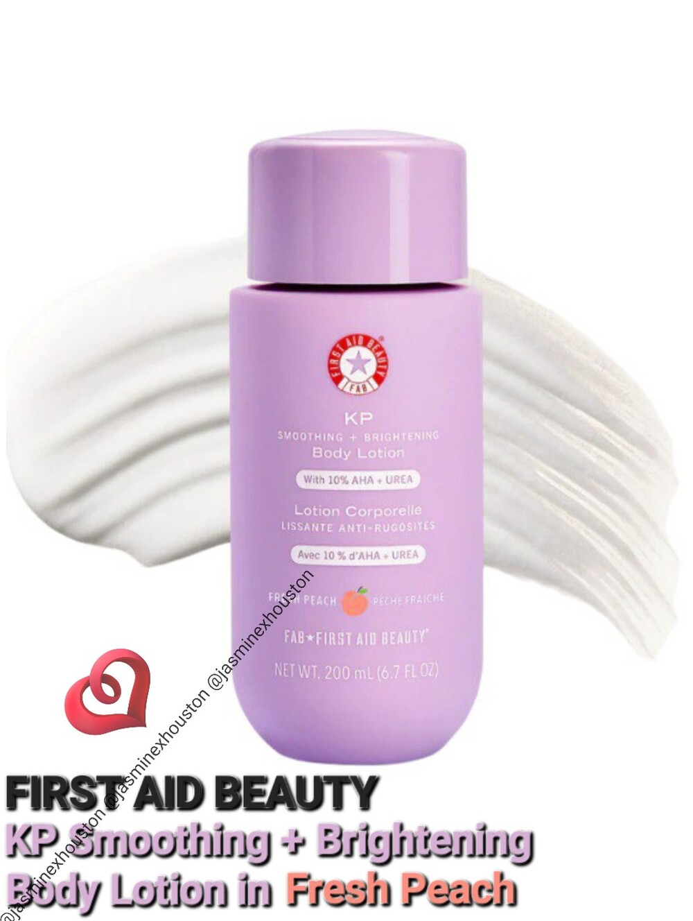 FIRST AID BEAUTY KP Smoothing + Brightening Body Lotion In Fresh Peach